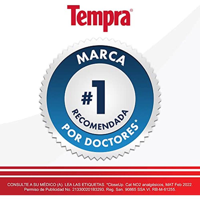 Tempra 500mg Paracetamol, Dolor Y Fiebre, Caja ... image number null