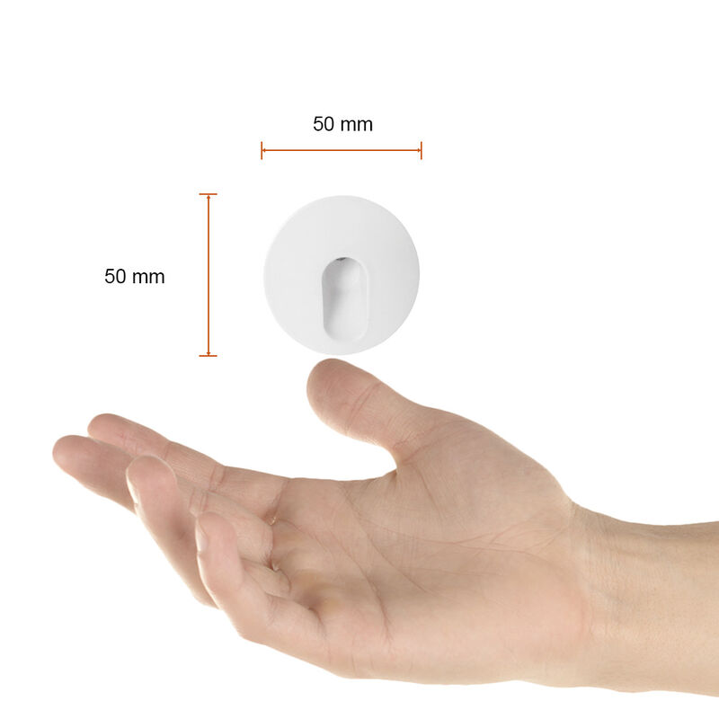 Lampara Empotrado En Muro Blanco 1w Luz Suave C... image number null