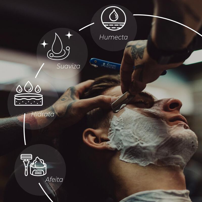 The Shaving Co Kit Rastrillo Negro Y Crema De A... image number null