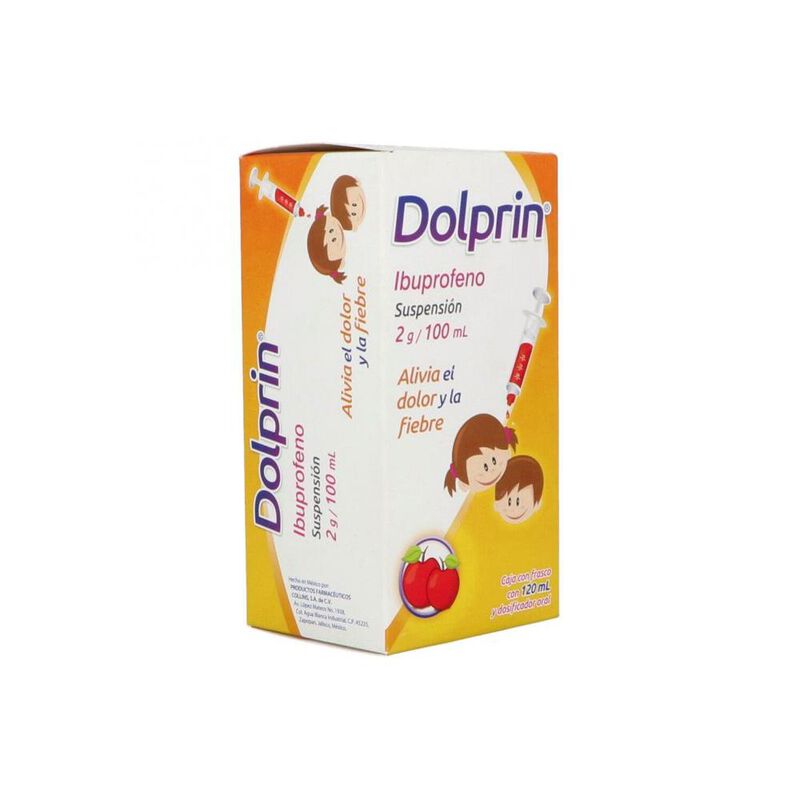 Dolprin suspension Ibuprofeno 100 mg 120 ml image number null