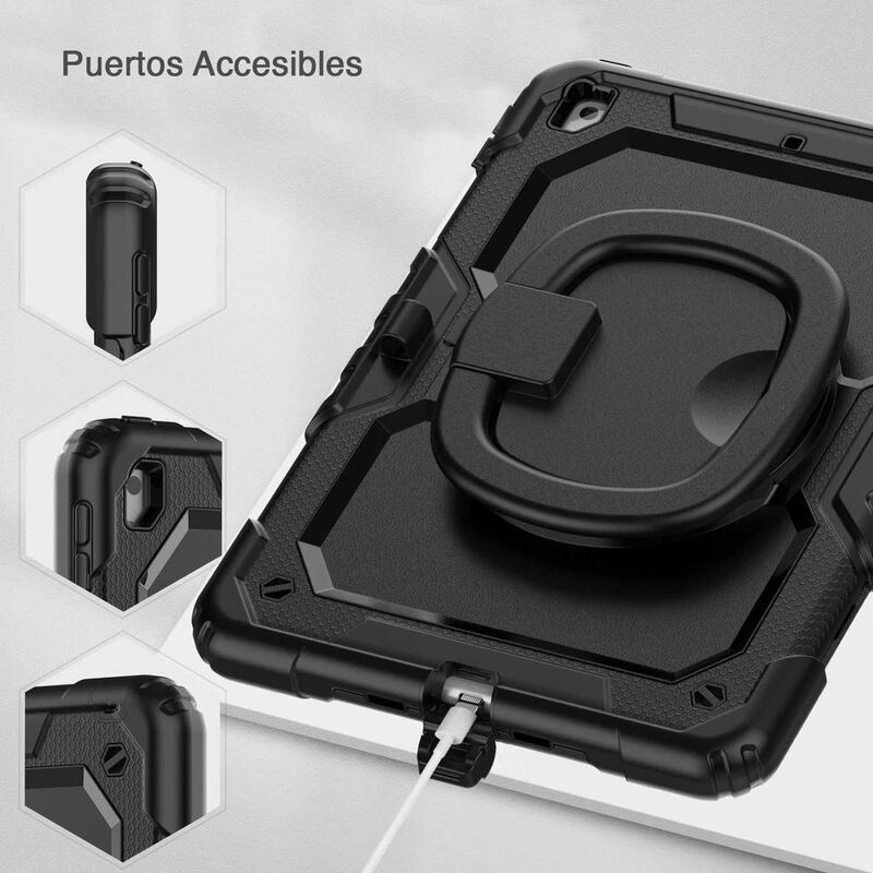 Funda TEKKU HandleD uso rudo para iPad 9 iPad 8... image number null