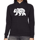 Sudadera Con Capucha Word Art Para Mujer - Explore - Negro