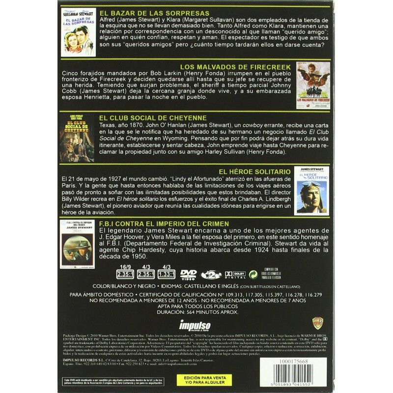 James Stewart: Colecci&oacute;n Cl&aacute;sicos Esenciales [D... image number null