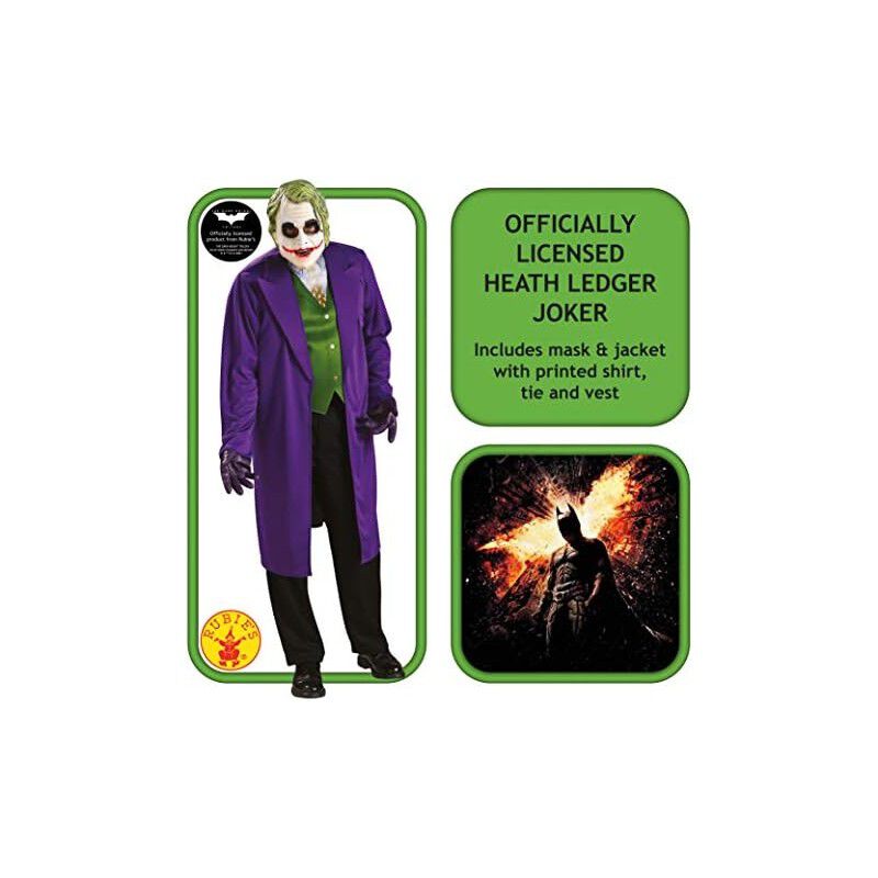 Disfraz Y M&aacute;scara Joker El Caballero Oscuro Bat... image number null