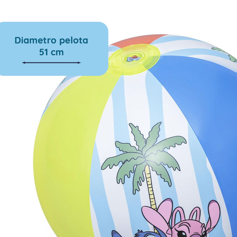 Pelota De Playa Inflable Bestway De Stitch Y An... image number null