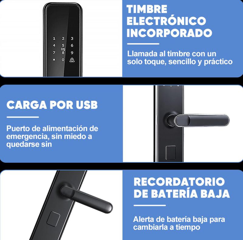 Cerradura Inteligente Smart C4 image number null