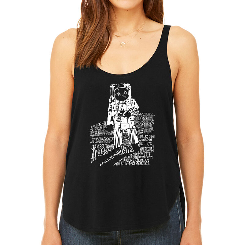Tank Top Holgado Word Art Para Mujer - Astronau... image number null