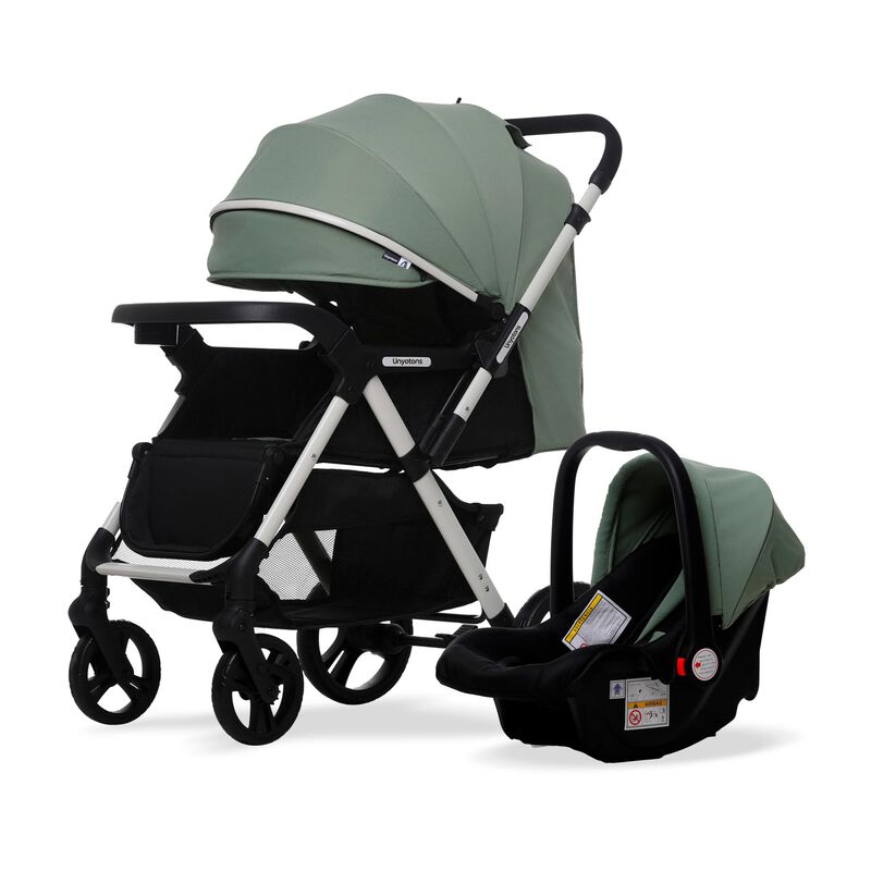CARRIOLA CON PORTABEBE UNYOTONS K8 VERDE REVERS... image number null