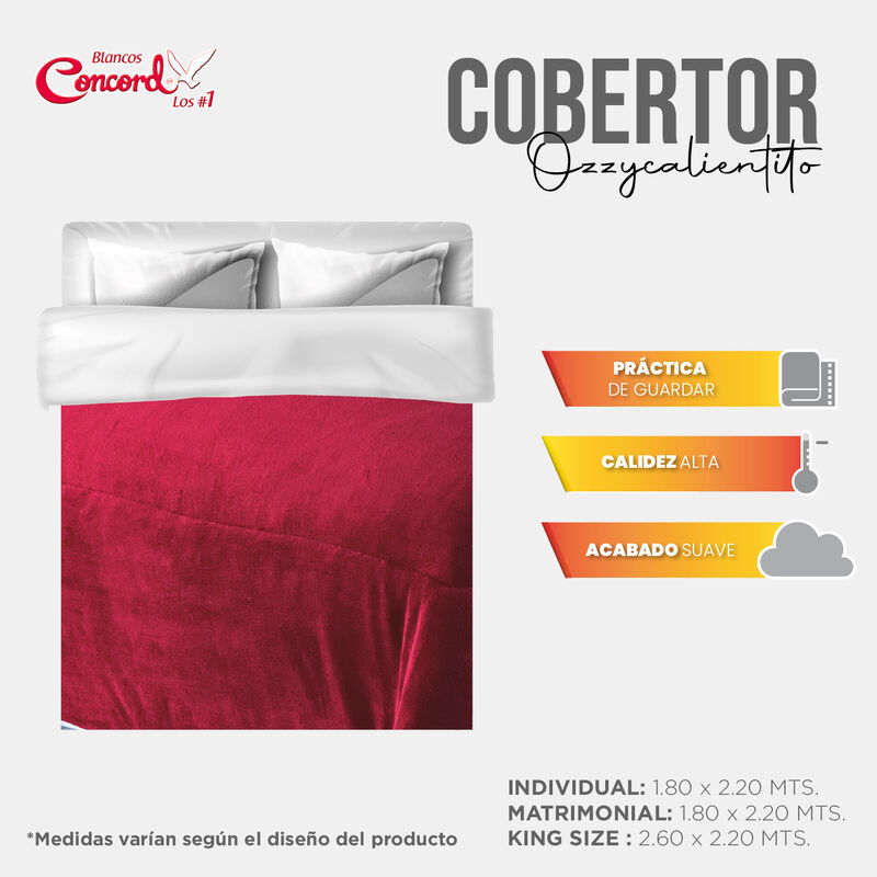 COBERTOR PACHICALIENTITO VINO KS/XL-QS image number null