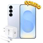 Combo Galaxy S25 256GB/12RAM Azul + Adaptador de corriente