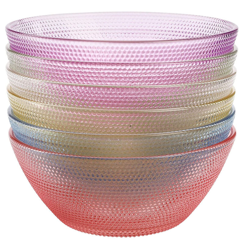 Juego de 6 Bowls de Cristal Multicolor de 250 M... image number null