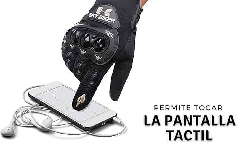 Guantes para Motociclista  Negro Gris XXL  Blue... image number null