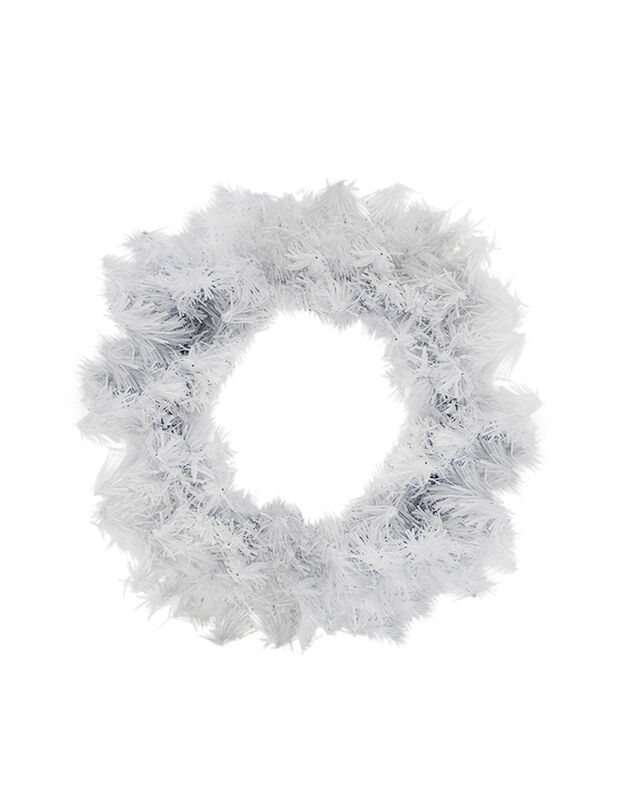 Corona Navide&ntilde;a Blanca Pino Adorno Artificial 4... image number null