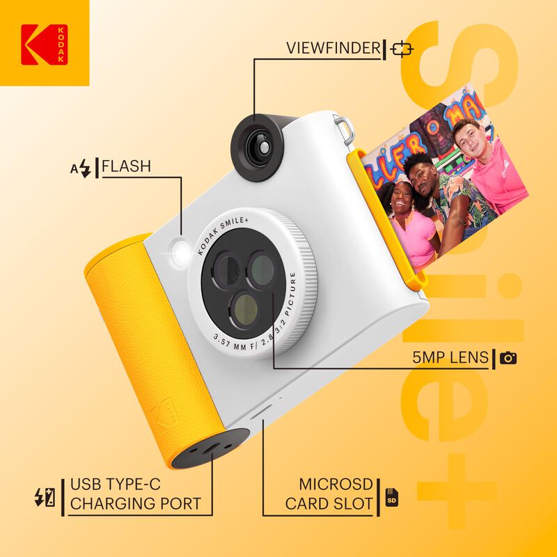 Paquete B&aacute;sico De C&aacute;mara E Impresora Kodak Smil... image number null