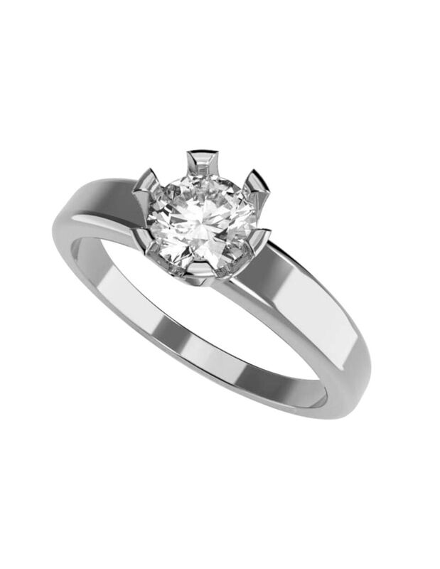 Anillo de Compromiso en Oro de 10K con Circonia... image number null