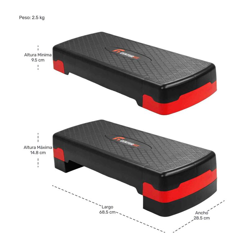 Step Banco Aerobics Fitness Crosfit 9.5 A 15 cm... image number null