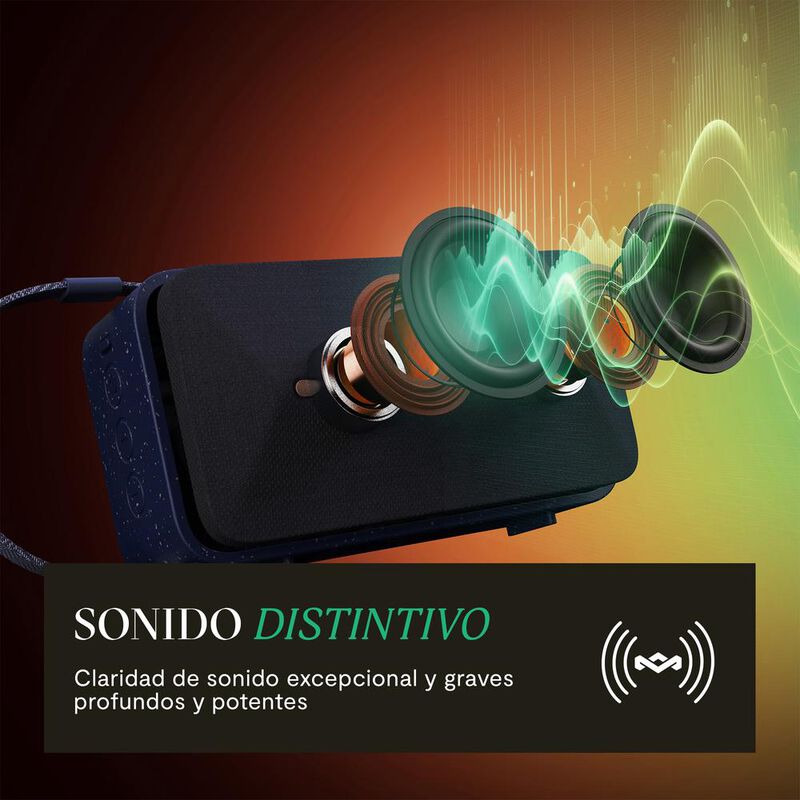 Bocina Rise Up Solar Blue The House of Marley B... image number null