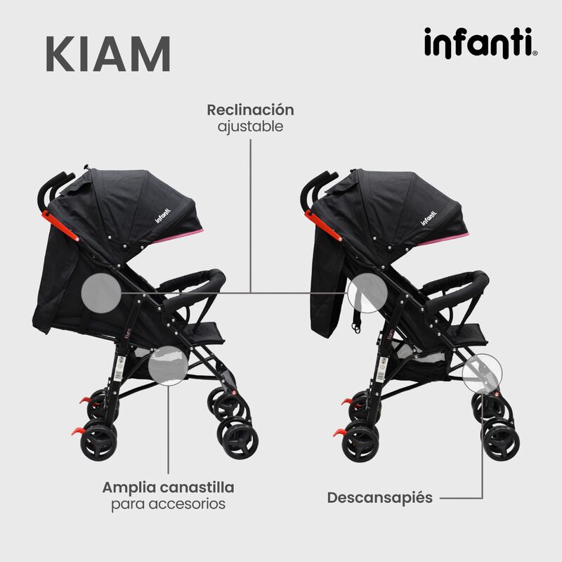 Carriola Para Bebe Kiam Compacta, Ligera, Plega... image number null