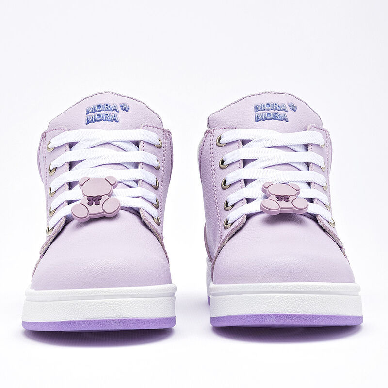Moramora tenis para BEB&Eacute; lila plata cod 140660-... image number null