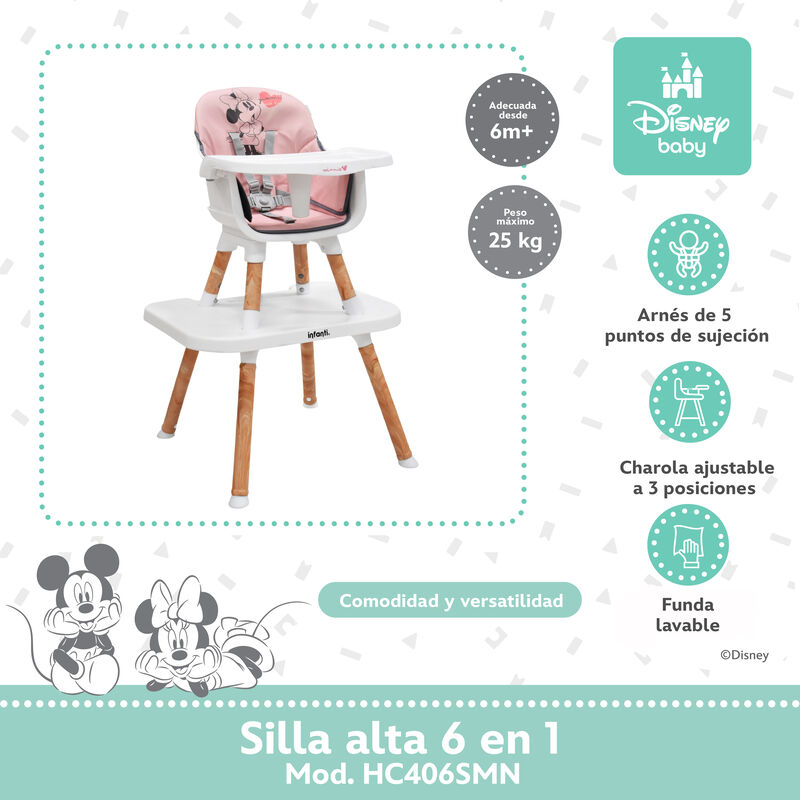 Silla Alta Periquera Bebe Ligera Segura Sweet M... image number null