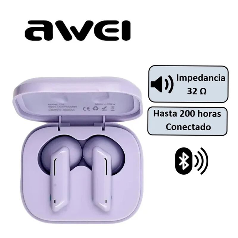 Awei T36 Audifonos Deportivos (morado) image number null