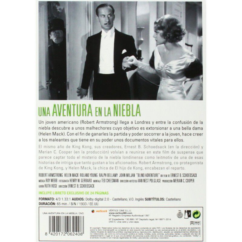 Una Aventura en la Niebla [DVD] (1933) Blind Ad... image number null